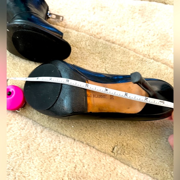 🎉HP🎉🔥 Manolo Blahnik🔥Vella Zipper Front🔥Slingback Bootie High Heels🔥 - Picture 14 of 15
